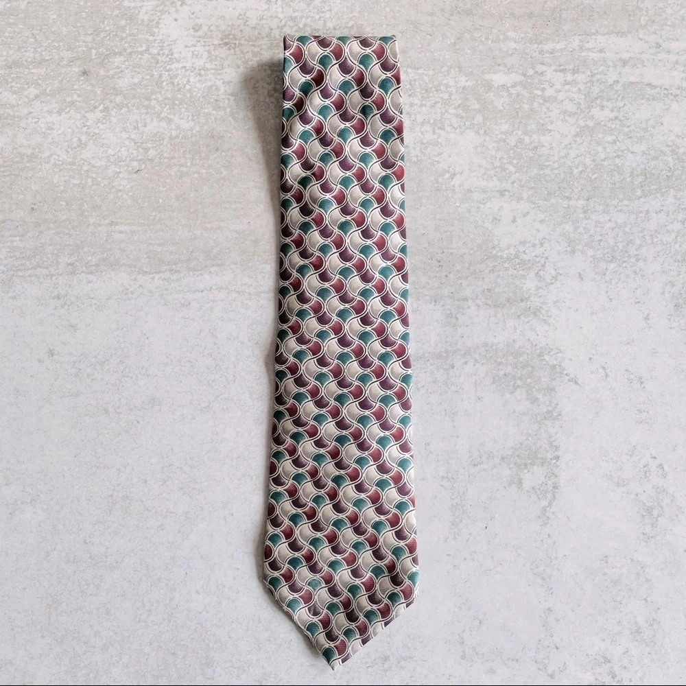 Vintage Oscar de la Renta Couture Collection Tie- Multicolored